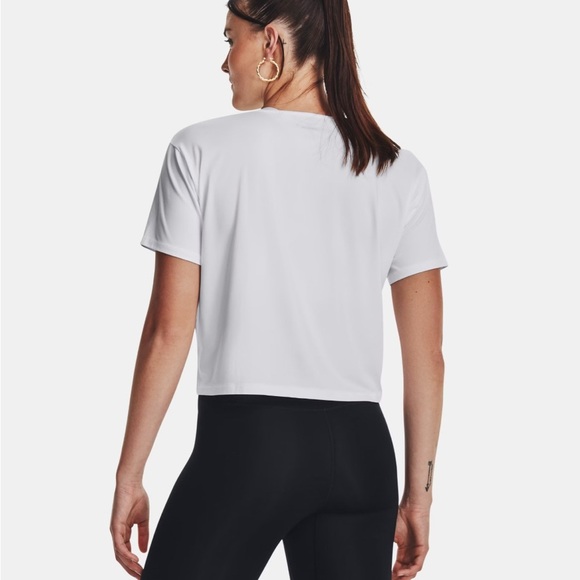 Under Armour Women's Loose White Crop Top Large - Picture 2 of 8